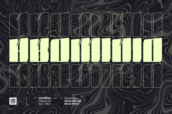 Abominio Display Font for Bold Campaign Headlines