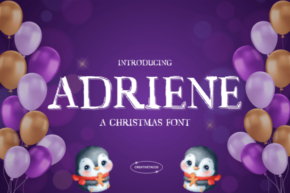 Adriene Font Review: A Charming Display Typeface for Holiday Makers