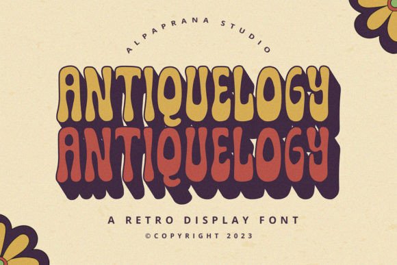 Antiquelogy: A Vintage Display Font for Editorial and Brand Design