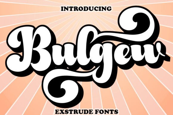 Bulgew Display Font: A Nostalgic Typeface for Editorial Design