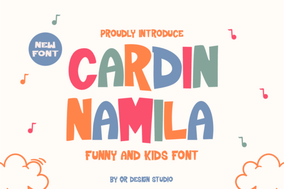 Cardin Namila: A Chunky Display Font for Playful Campaigns