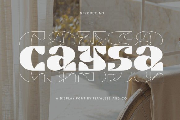 Caysa Display Font Transforms a Skincare Brand Identity
