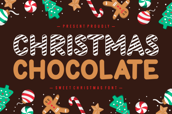 Christmas Chocolate: A Friendly Display Font for Festive Designs