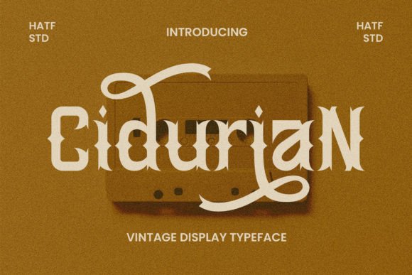 Cidurian: A Vintage Display Font for Digital Branding