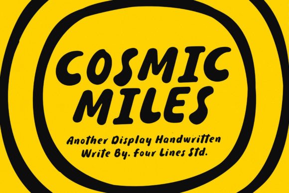 Cosmic Miles Font for Thoughtful Product Design