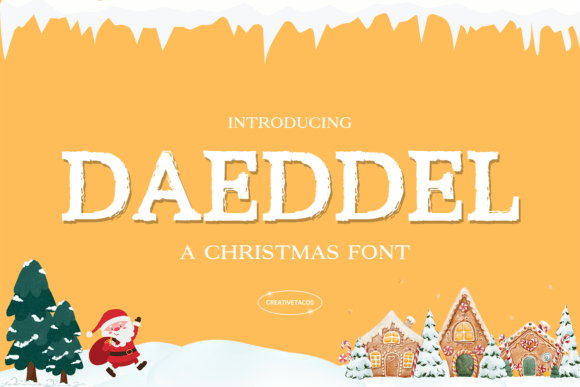 Daeddel: A Fun and Cool Textured Display Font for Branding