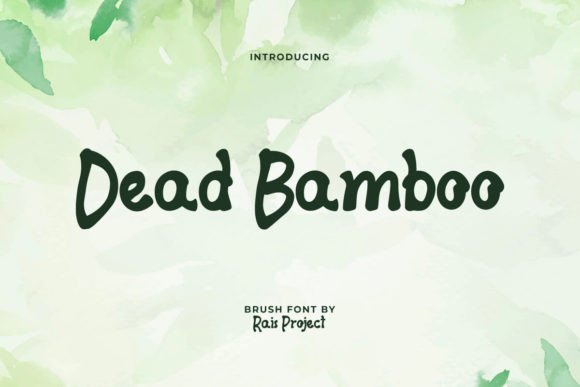 Dead Bamboo: A Playful Display Font for Brand Identity
