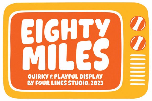 Eighty Miles: A Bold Display Font for Editorial Impact