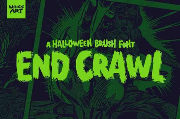 End Crawl: A Gory Display Font for Horror Branding