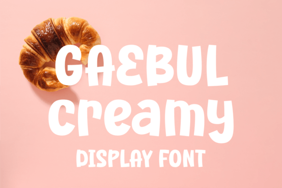 Gaebul Creamy Display Font for Playful Brand Campaigns