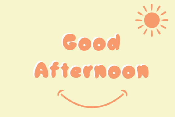 Good Afternoon Font for Friendly Branding and Design