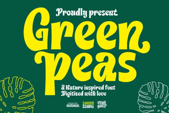 Green Peas: A Whimsical Display Font for Nature-Inspired Design