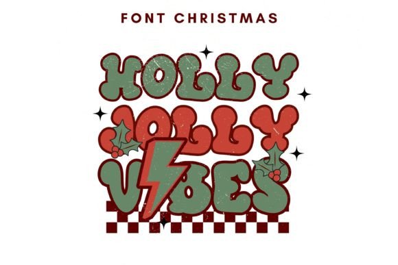 Holly Jolly Vibes: A Cute Display Font for Joyful Branding