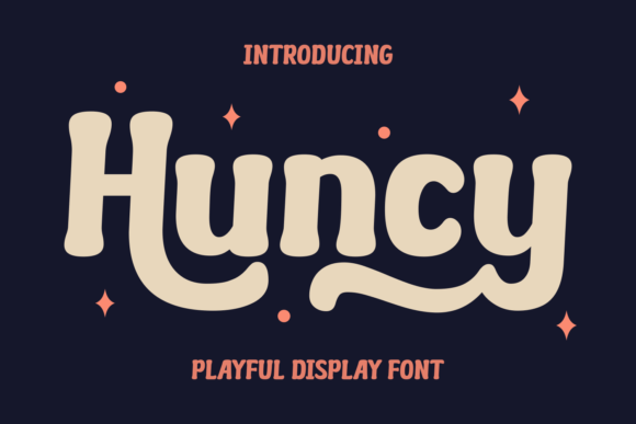 Huncy: A Cute and Quirky Display Font for Joyful Editorial Design