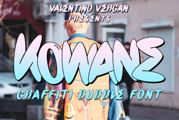 Kowane Bubble Font for Handmade Product Labels and Retro Crafts