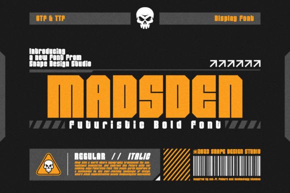 Madsden: A Futuristic Display Font for Digital Design