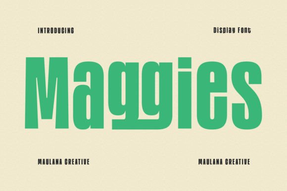 Maggies: A Modern Display Font for Thoughtful Editorial Design