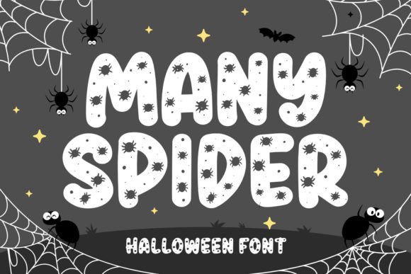 Many Spider Font: A Hand-Letterered Display Typeface for Editorial Design