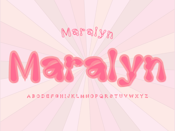 Maralyn Display Font for Whimsical Branding Projects