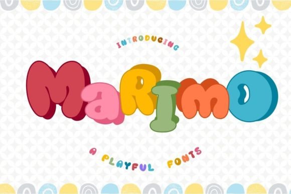 Marimo: A Groovy Display Font for Crafters and Makers