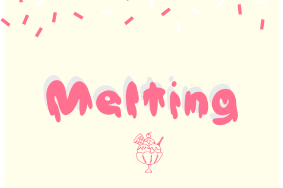 Melting: A Playful Display Font for Handmade Products and Seasonal Design