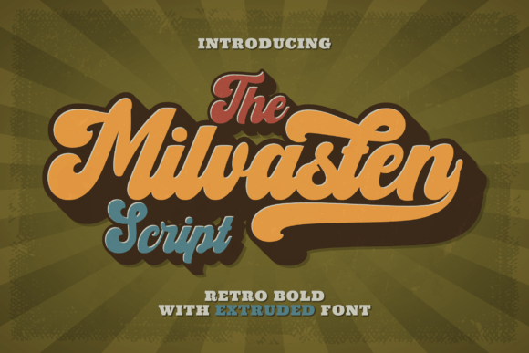 Milvasten Font: A Retro Script for Branding and Display