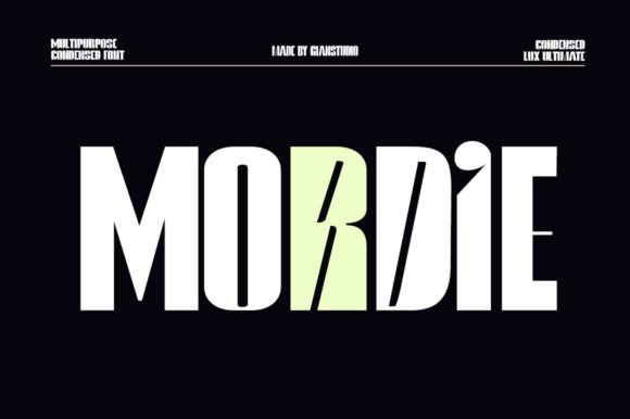 Mordie: A Vintage Display Font for Editorial Design and Content Branding