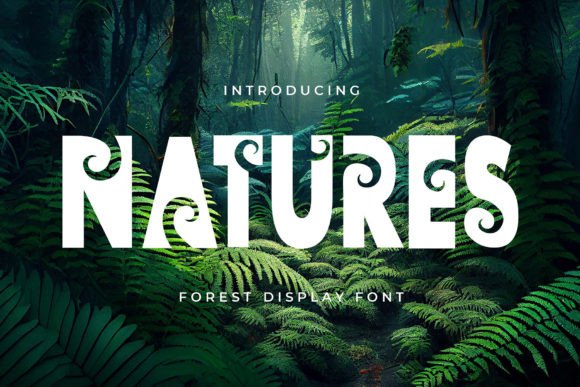 Natures: A Display Font with Floral Elegance