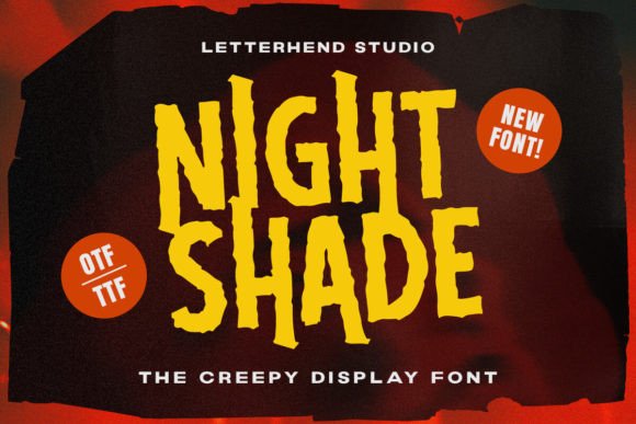 Night Side Font: Testing a Display Typeface for Moody Brands