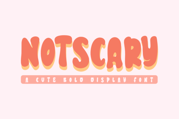 Notscary Display Font for Makers and Handmade Product Design