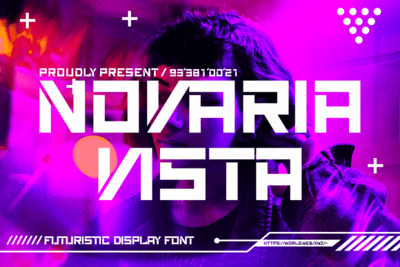 Novaria Vista: A Futuristic Display Font for Editorial Projects