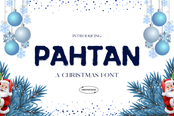 Pahtan Christmas Font Brings Playful Charm to Handmade Products