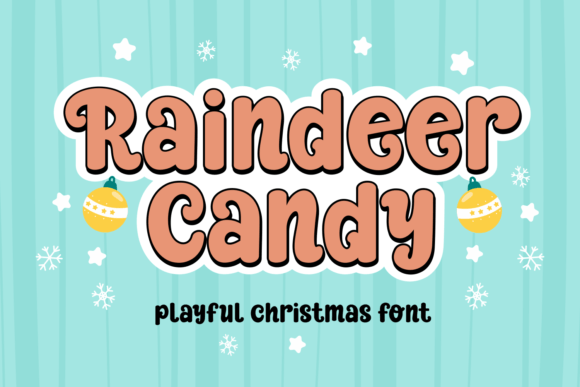 Reindeer Candy: A Handwritten Display Font for Festive Branding