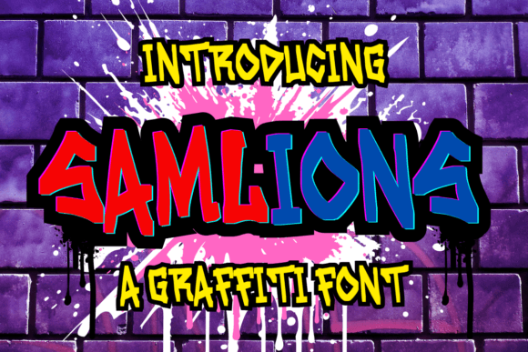 Samlions Font Brings Bold Urban Striped Style to Editorial Design