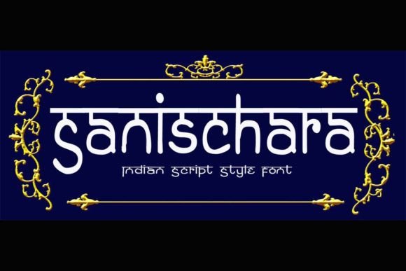 Sanischara Display Font for Elegant Indian-Inspired Branding