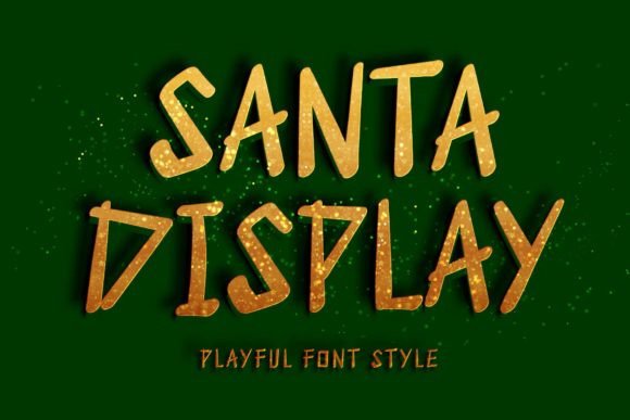 Santa Display: A Playful Typeface for Editorial and Brand Design