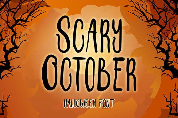 Scary October Font Brings Halloween Charm to Editorial Design