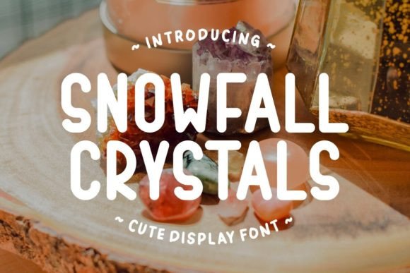 Snowfall Crystals: A Whimsical Display Font for Holiday Web Design