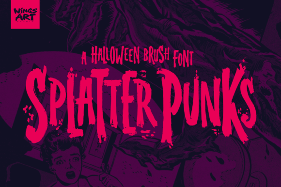 Splatterpunks Display Font for Small Business Branding