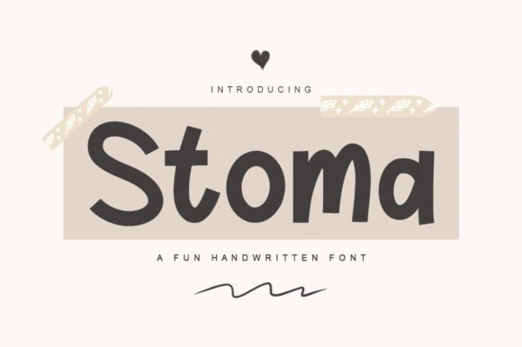Stoma Font: Handwritten Charm for Branding and Invitations