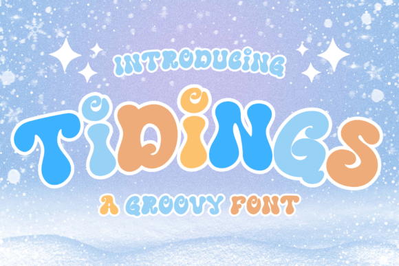 Tidings: A Retro Groovy Display Font for Authentic Brand Content