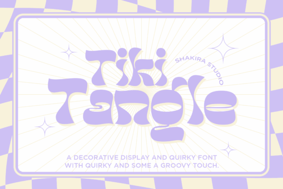 Tiki Tangle: A Decorative Display Font for Retro Editorial Design