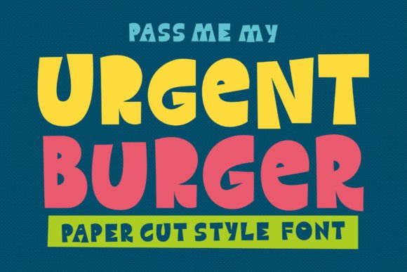 Urgent Burger Display Font for Campaign-Ready Headlines